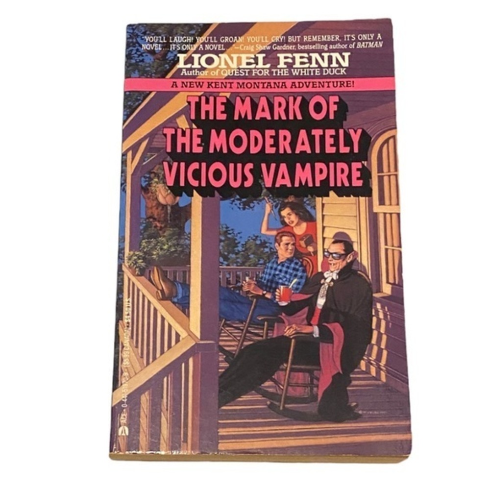 Mark of the Moderately Vicious Vampire by Lionel Fenn, 1st edition paperback